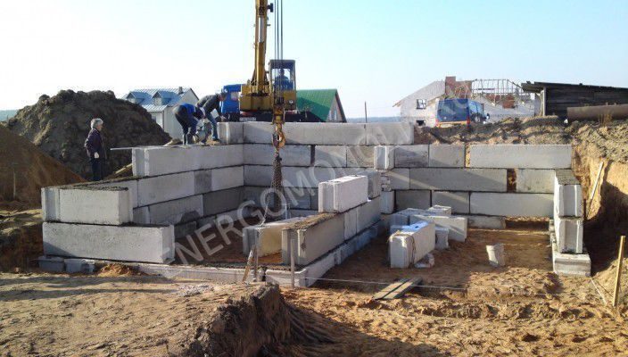 Фотографии ЖБИ из блоков ФБС - Бетонные сваи для фундамента цена